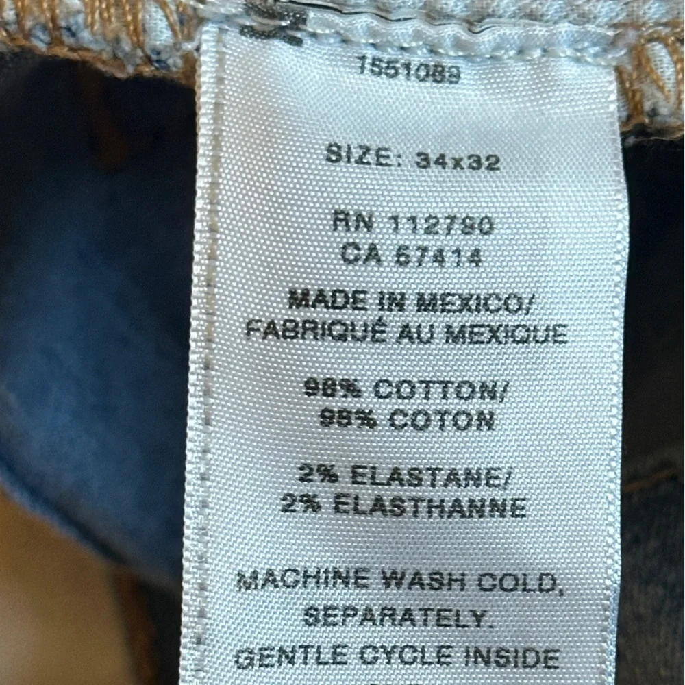 True Religion Ricky Mens Jeans 34x32 Blue Relaxed Straight Cut Pants